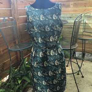 Ann Klein sleeveless belted dress